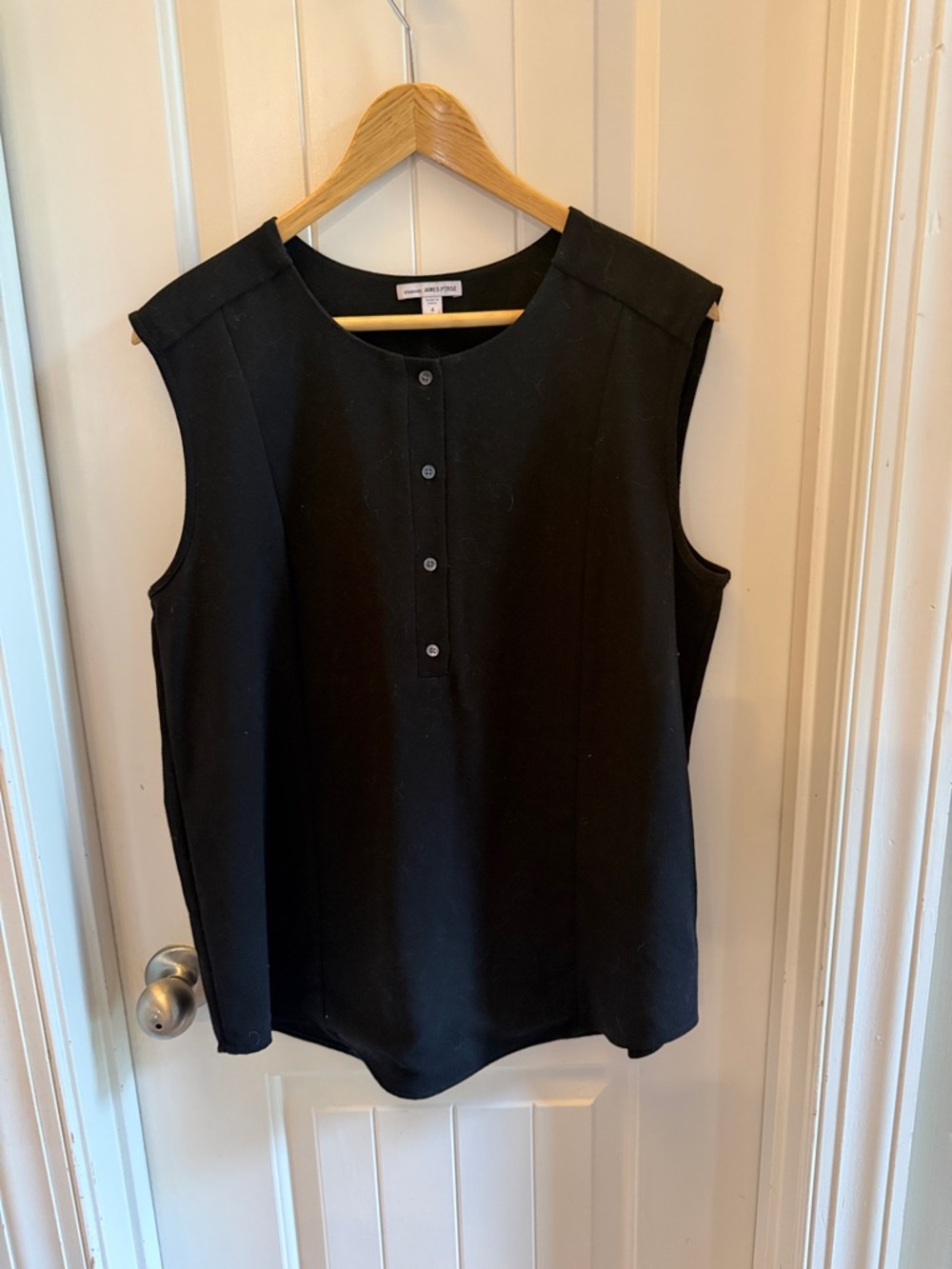 Standard James Perse button front sleeveless top